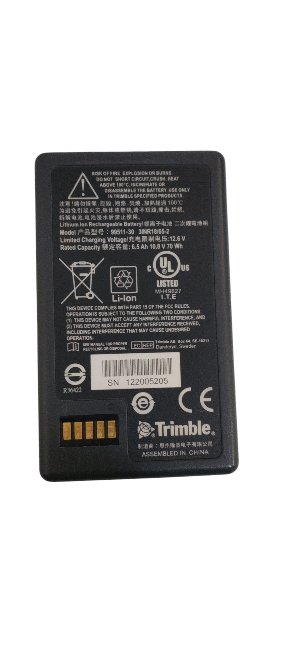 Baterías TRIMBLE serie S